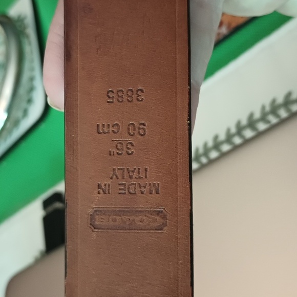 Mens Coach Belt 36" leather made in Italy - Picture 4 of 4